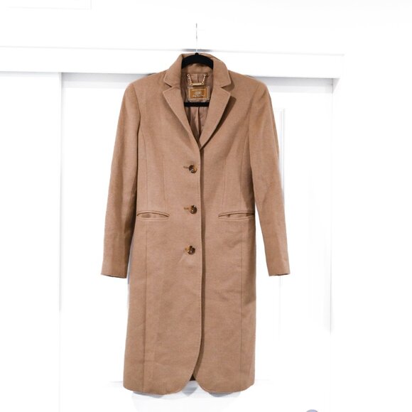 Gobi Woman's XS 100% Baby Camel Wool Tan Pea Coat - Picture 12 of 16